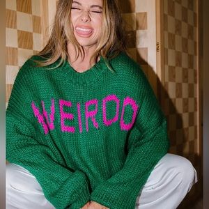 Dressed in LALA Weirdo Sweater!